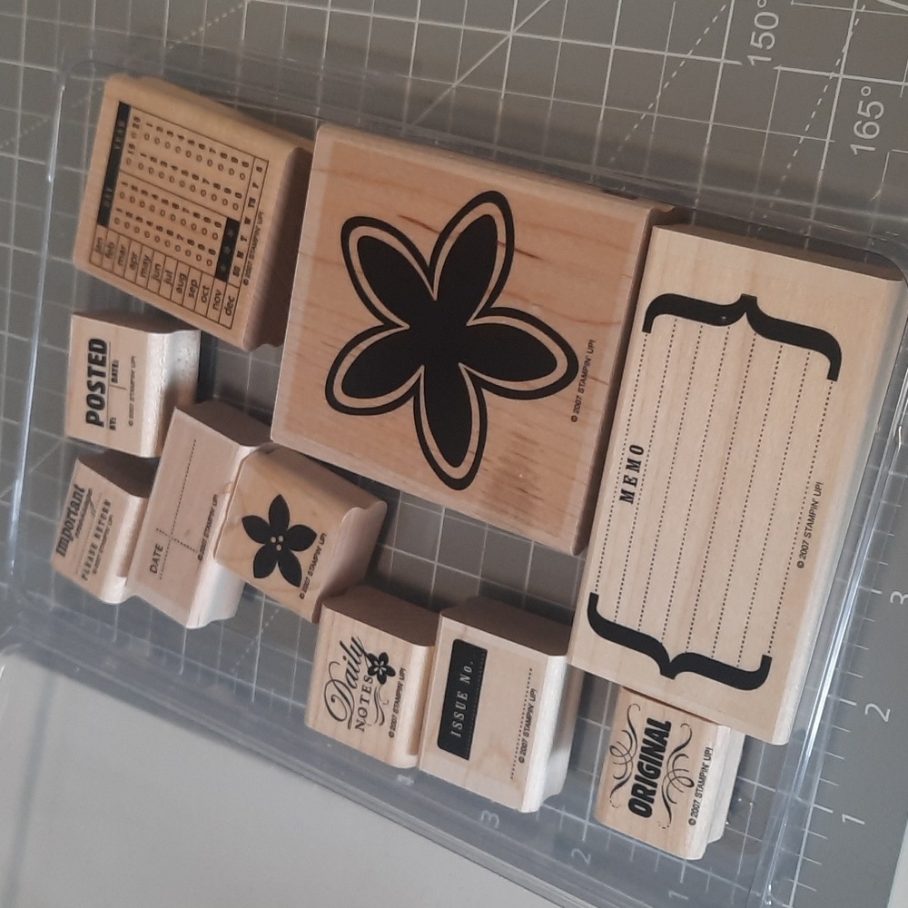 Office Accoutrement Stampin Up rubber stamp set